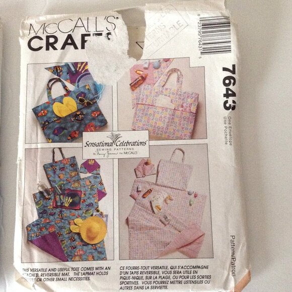 Baby Sewing Patterns Diaper Toiletry Bag Detachable Changing Pad Mat Organizer - Picture 4 of 5